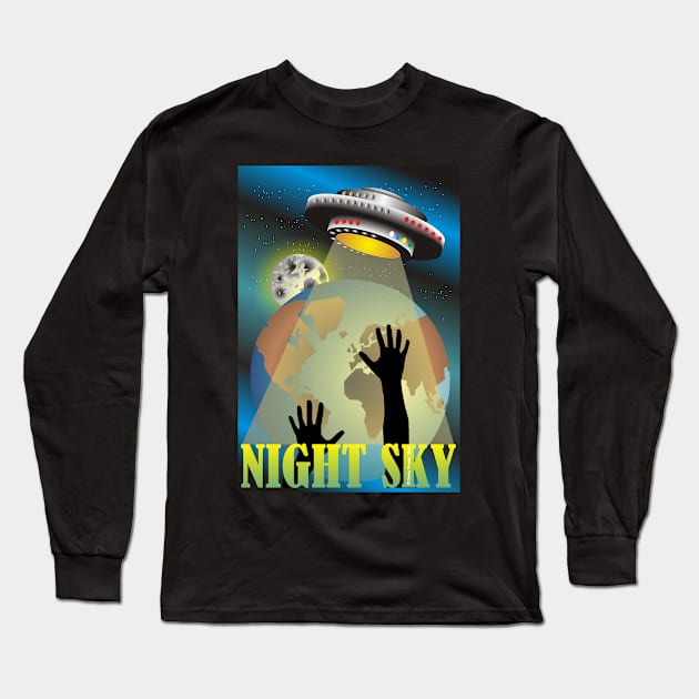 Night Sky Long Sleeve T-Shirt by Get It Wet